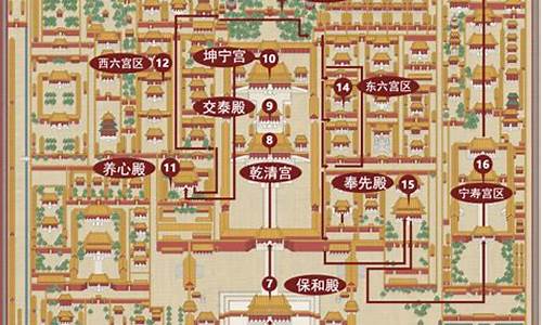 故宫参观路线图6年级下册_故宫参观路线图6年级下册数学